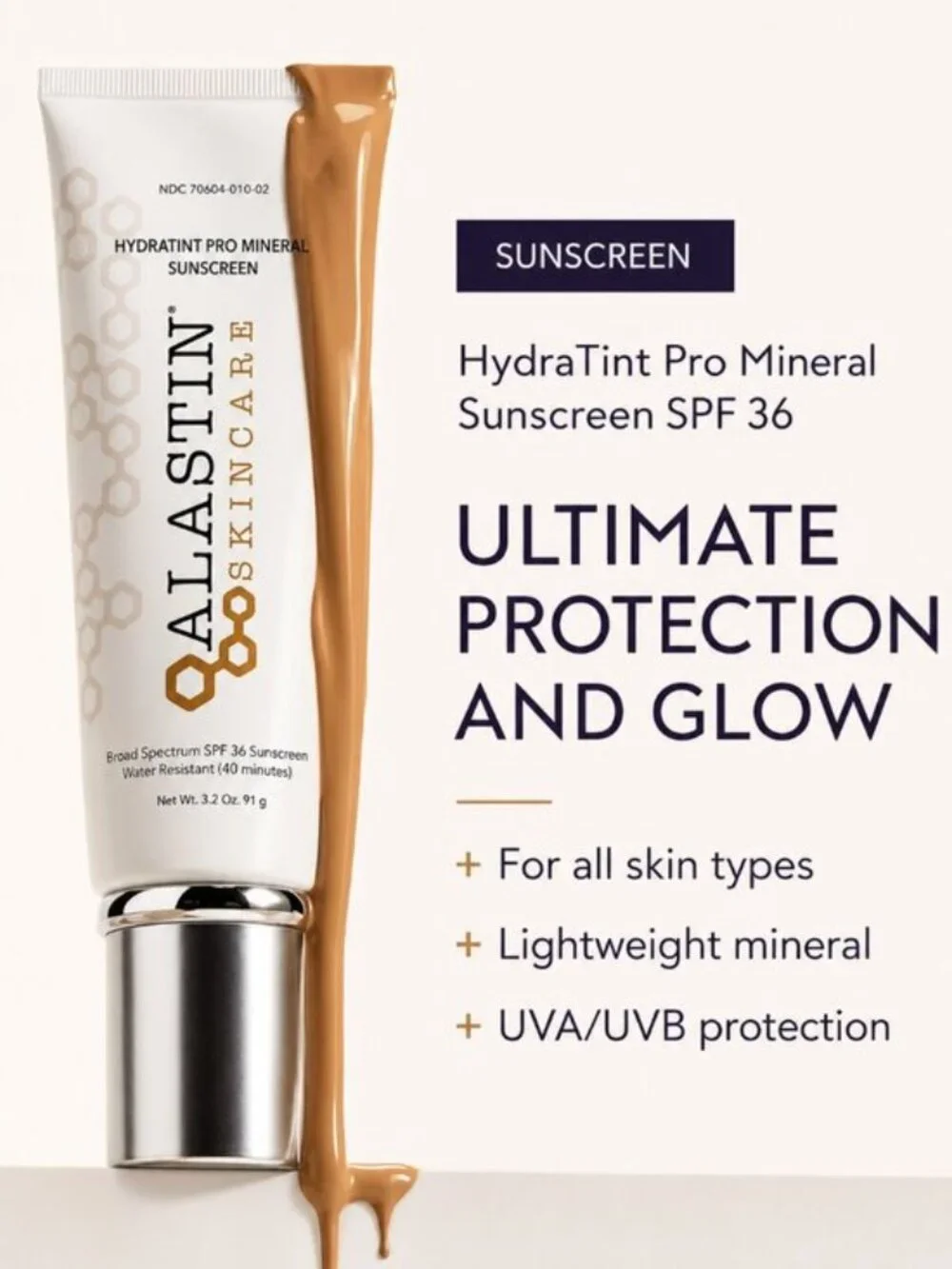 Alastin Hydrating Pro Mineral Broad Spectrum Sunscreen cream ( 3.2Oz / 91 g )